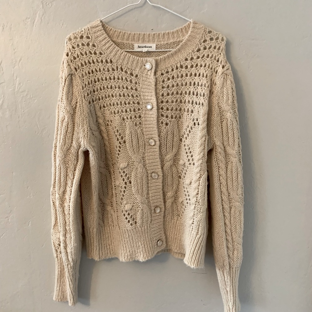 Heartloom Knit Cardigan (Size L)